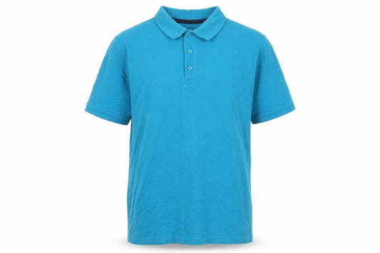 Originals Mens Blue Cotton Polo Size L Collared Button
