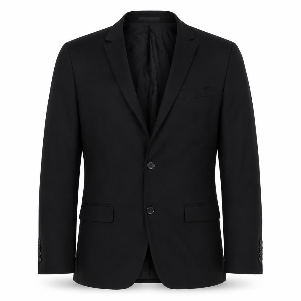 OneSixFive Mens Black Polyester Jacket Suit Jacket Size 42 Regular