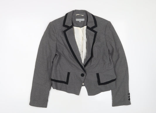 Marks and Spencer Womens Grey Jacket Blazer Size 14 Button