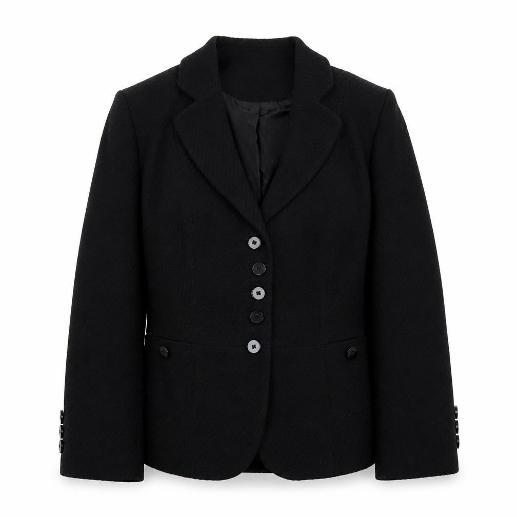 Marks & Spencer Womens Black Jacket Blazer Size 14 Button