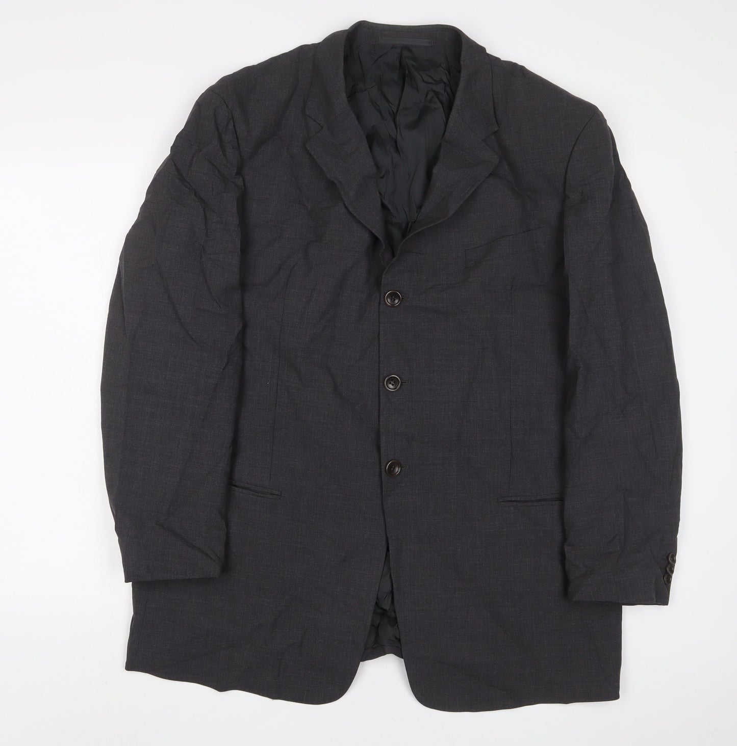 ARMANI Mens Grey Wool Jacket Suit Jacket Size 42 Regular