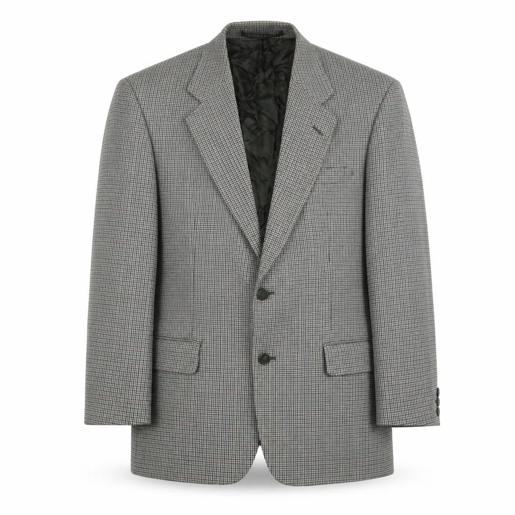 Marks and Spencer Mens Green Plaid Wool Jacket Suit Jacket Size 38 Regular