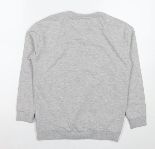 Topshop Womens Grey Cotton Pullover Sweatshirt Size XS Pullover - Dinosaur