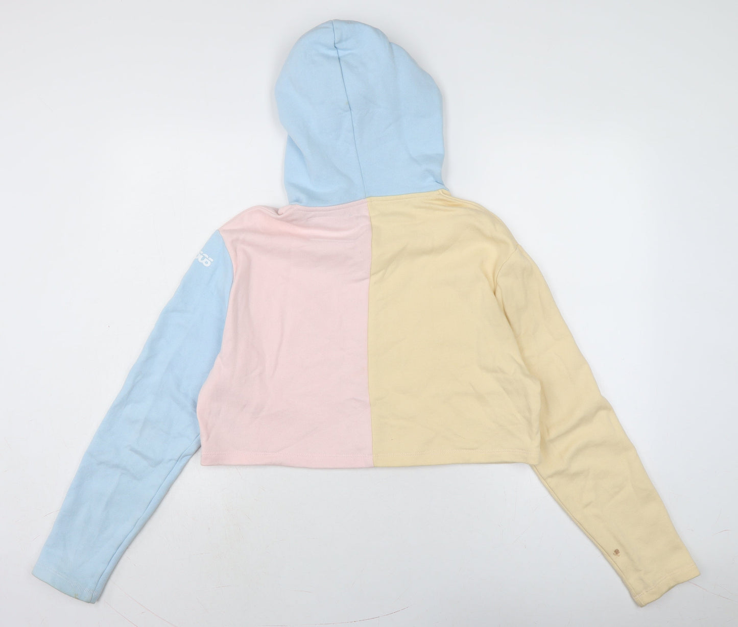 ASOS Womens Multicoloured Colourblock Cotton Pullover Sweatshirt Size 10