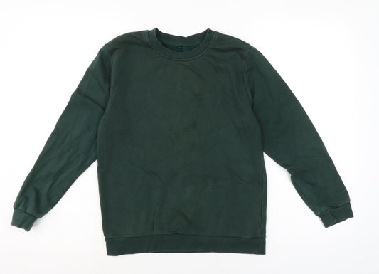 George Boys Green Cotton Pullover Sweatshirt Size 10-11 Years