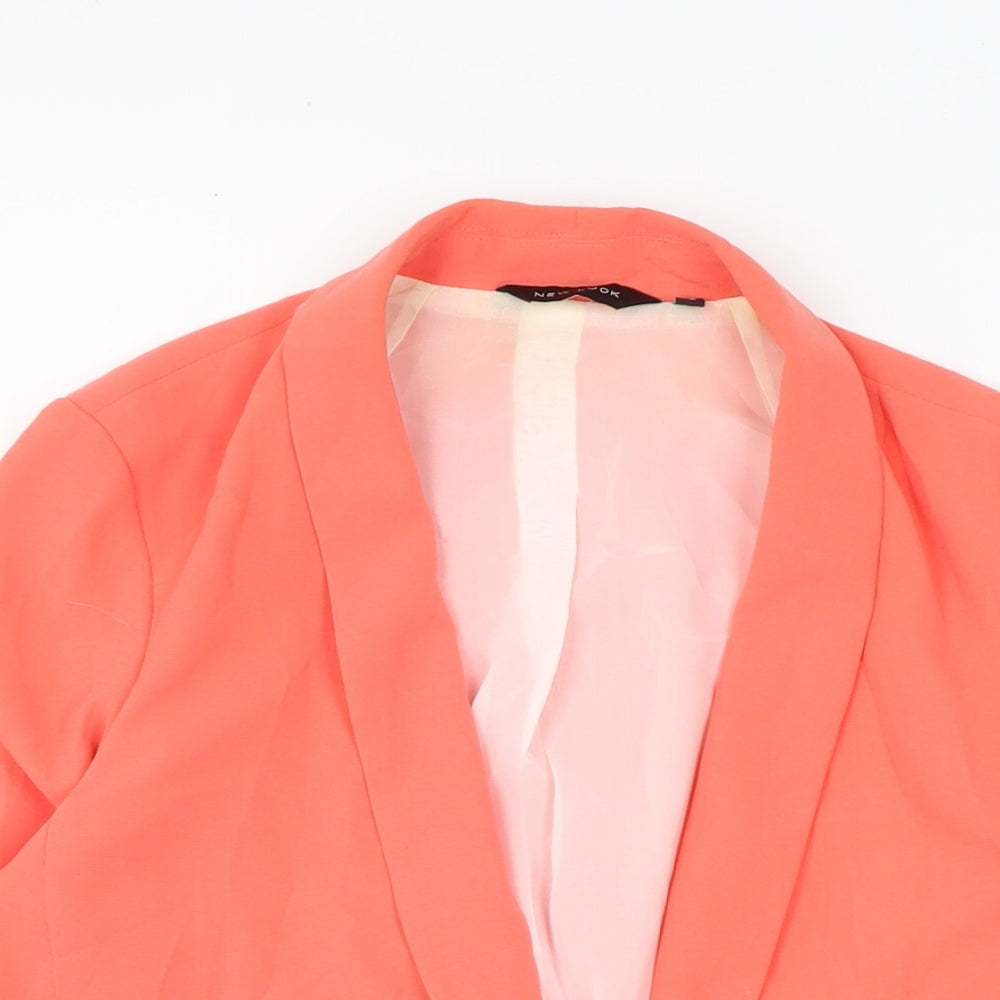 New Look Womens Orange Jacket Size 12
