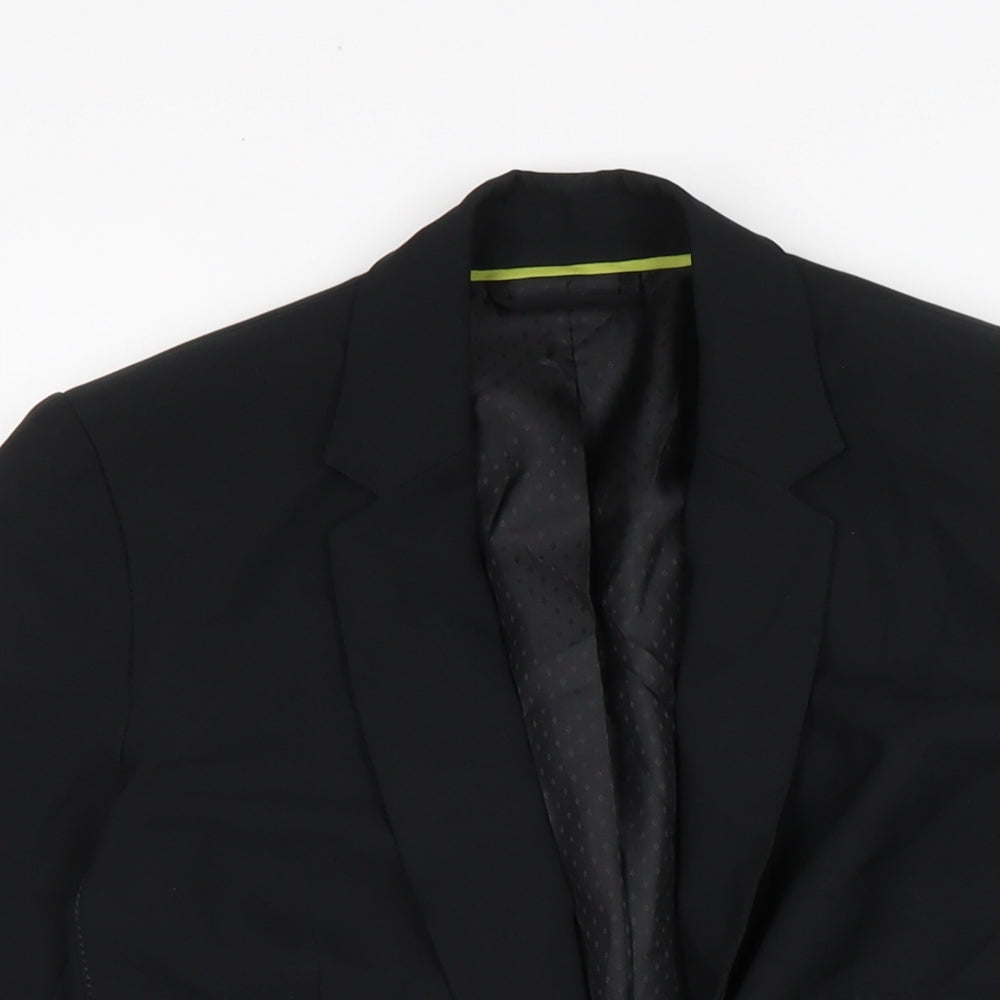 New Look Womens Black Jacket Size 6 Button