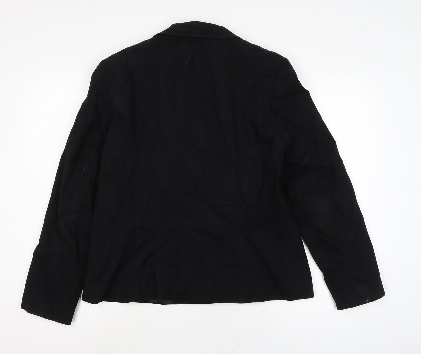 Klass Womens Black Jacket Size 16 Button