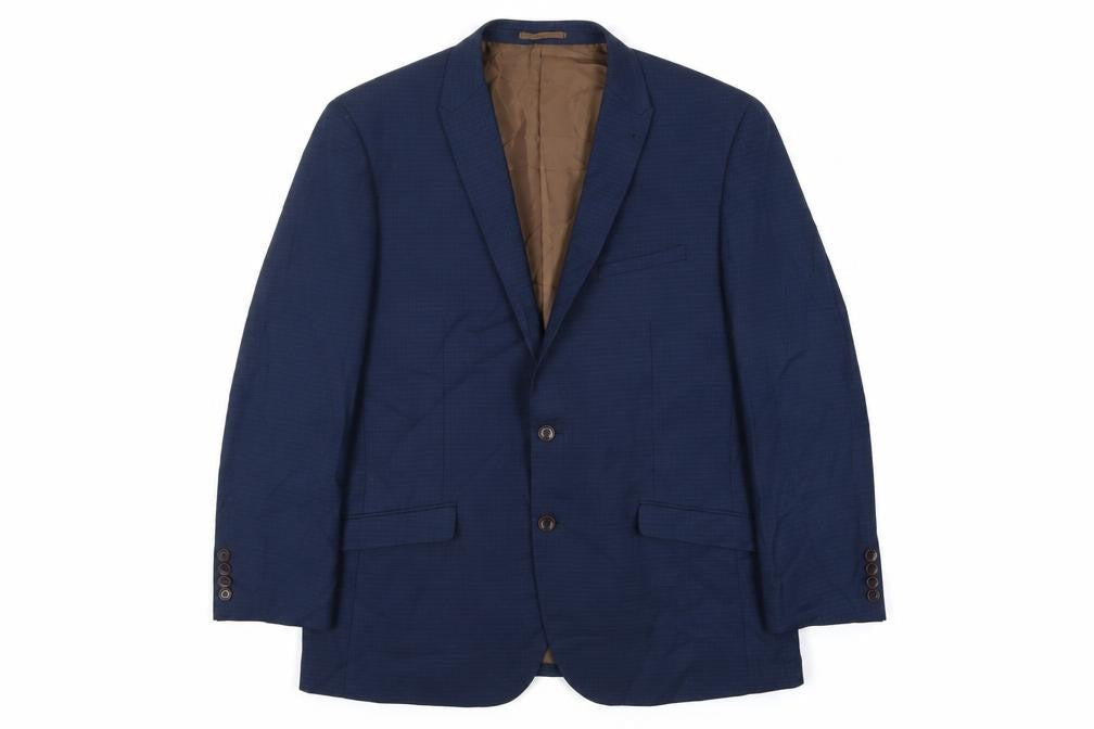 Mens 46 Chest Regular Fellini Blue Two-Button