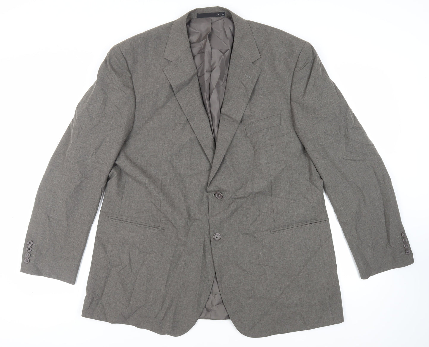 Marks and Spencer Mens Grey Polyester Jacket Suit Jacket Size 46 Regular