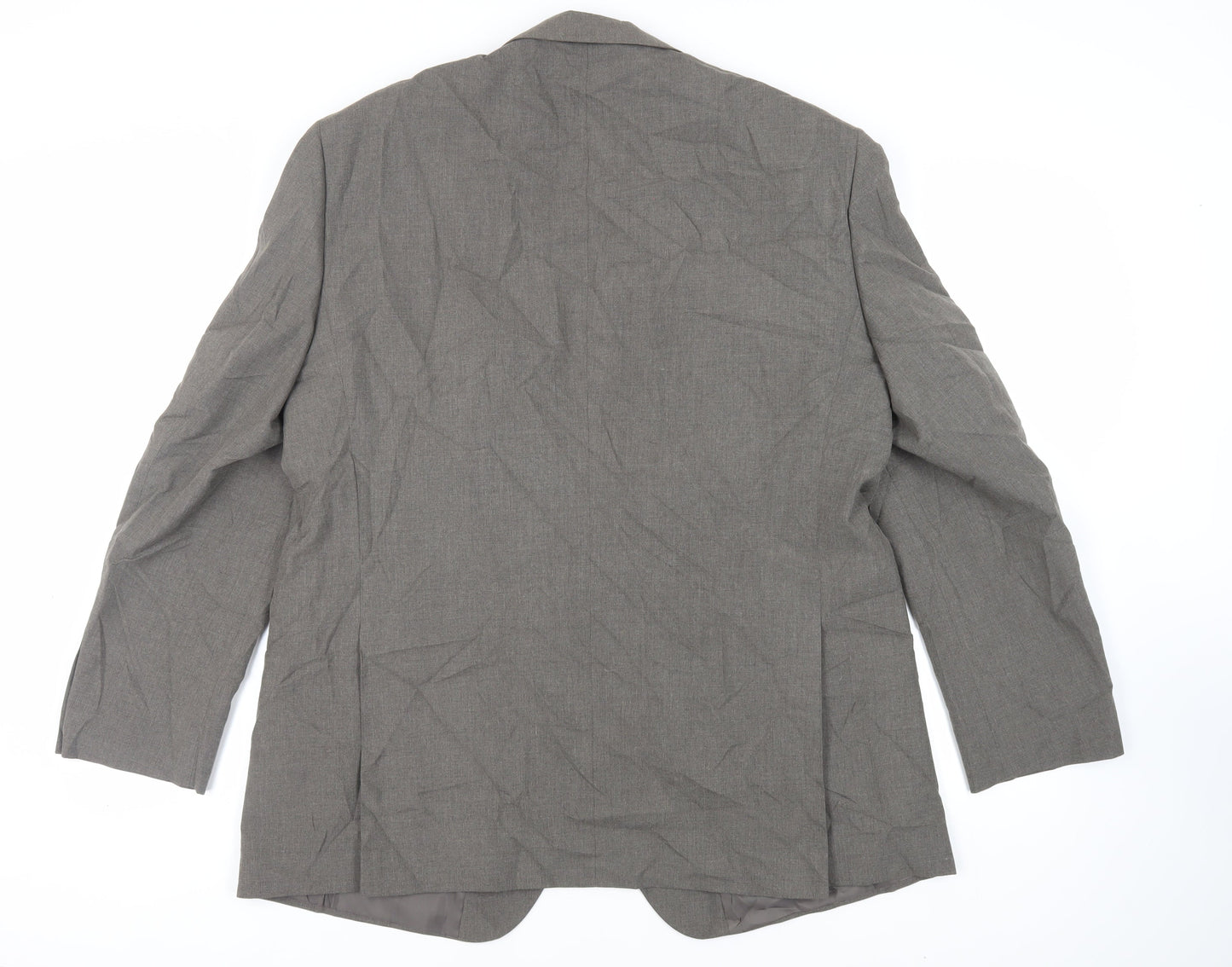 Marks and Spencer Mens Grey Polyester Jacket Suit Jacket Size 46 Regular