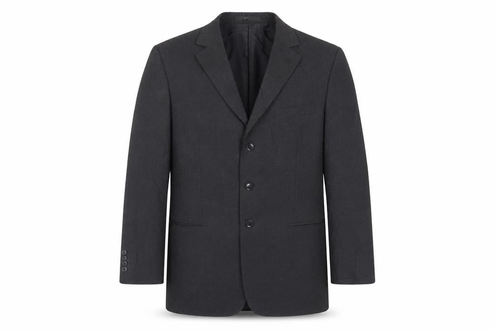 Marks and Spencer Mens Black Polyester Jacket Suit Jacket Size 42 Regular