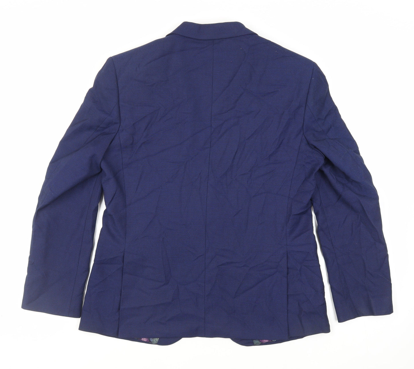 Marks and Spencer Mens Blue Polyester Jacket Suit Jacket Size 40 Regular