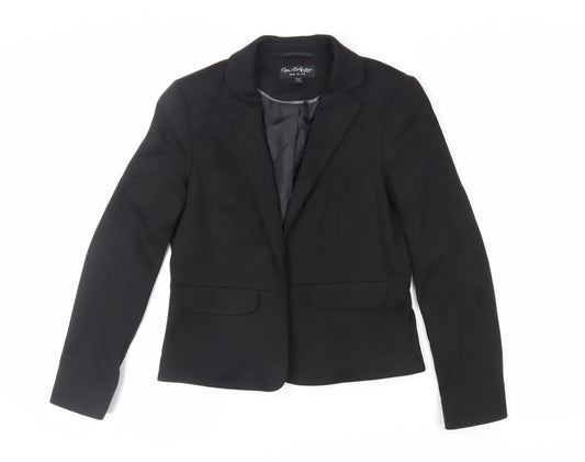 Miss Se Womens Black Jacket Blazer Size 8 - Open