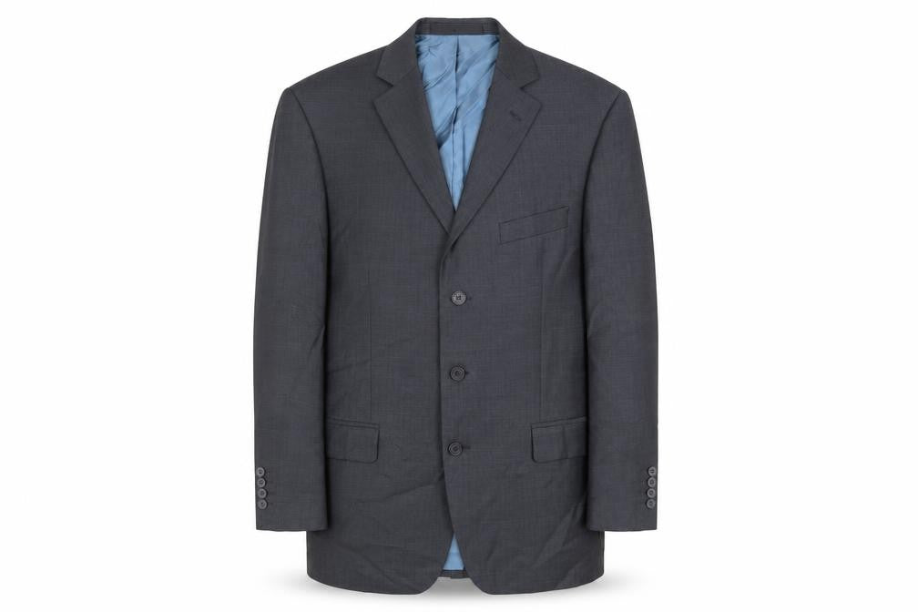 Marks and Spencer Mens Blue Wool Jacket Suit Jacket Size 42 Regular