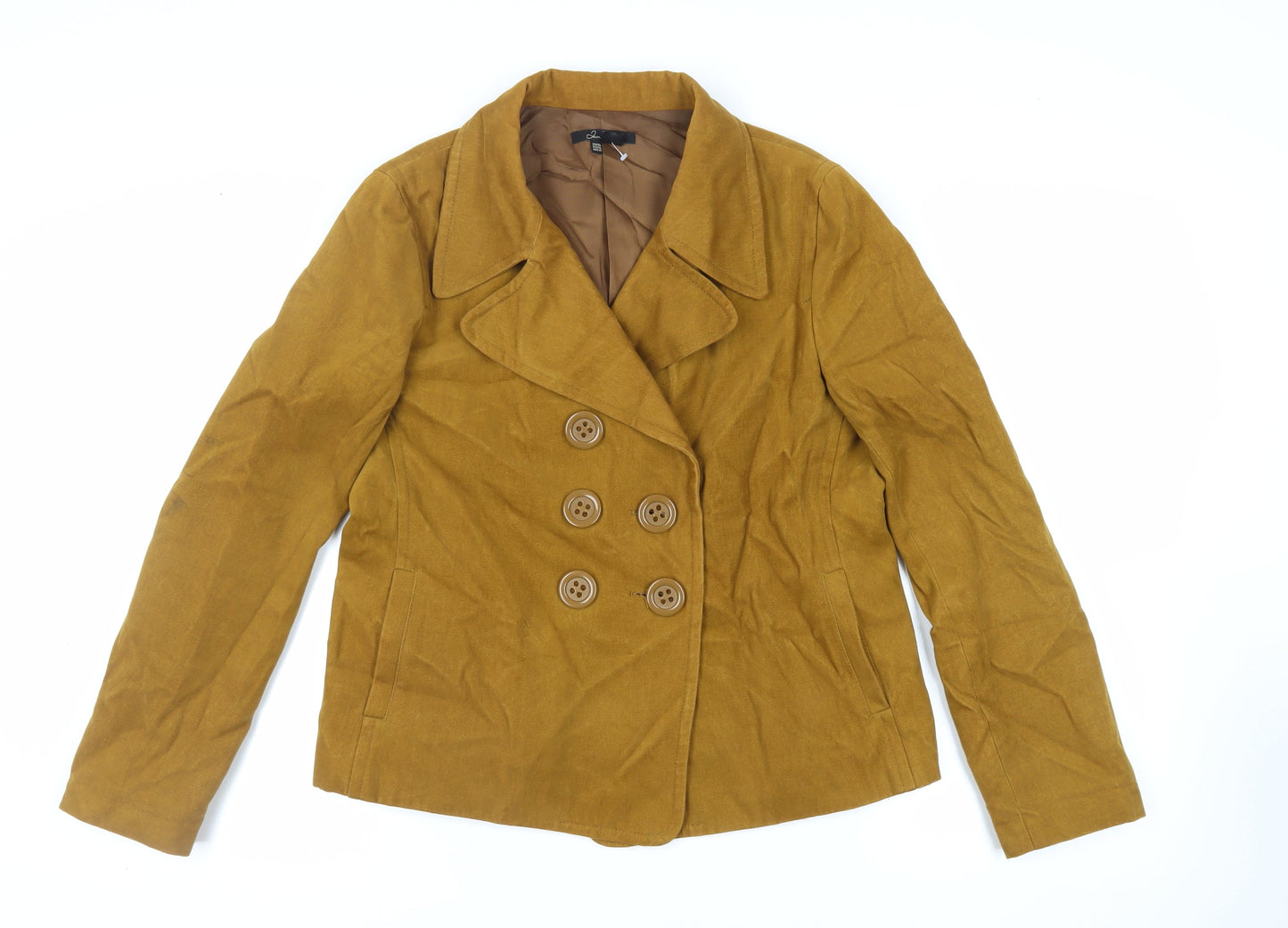 Zara Womens Brown Jacket Size XL Button