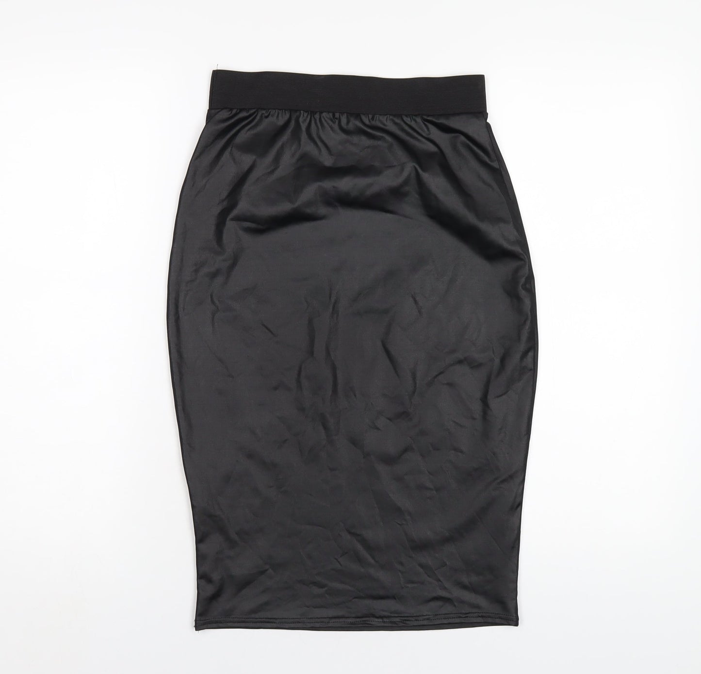 PARISIAN SIGNATURE Womens Black Polyester Straight & Pencil Skirt Size 12