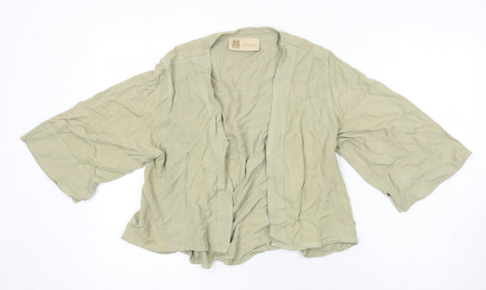 Kasbah Womens Green Kimono Blazer Size M