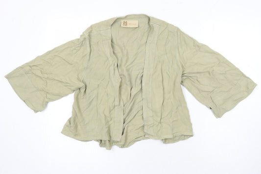 Kasbah Womens Green Kimono Blazer Size M