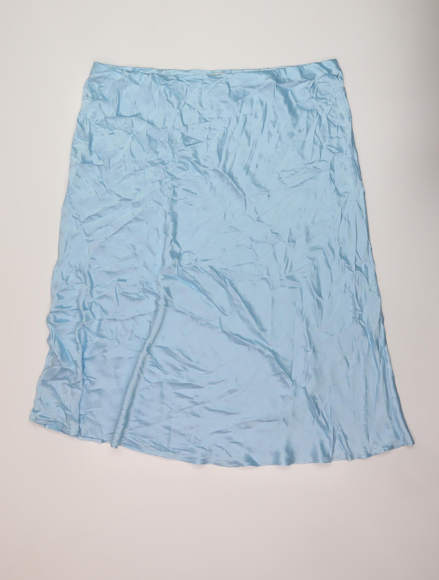 Marks and Spencer Womens Blue Polyester A-Line Skirt Size 24