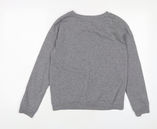 Civico Womens Grey Cotton Pullover Sweatshirt Size S Pullover