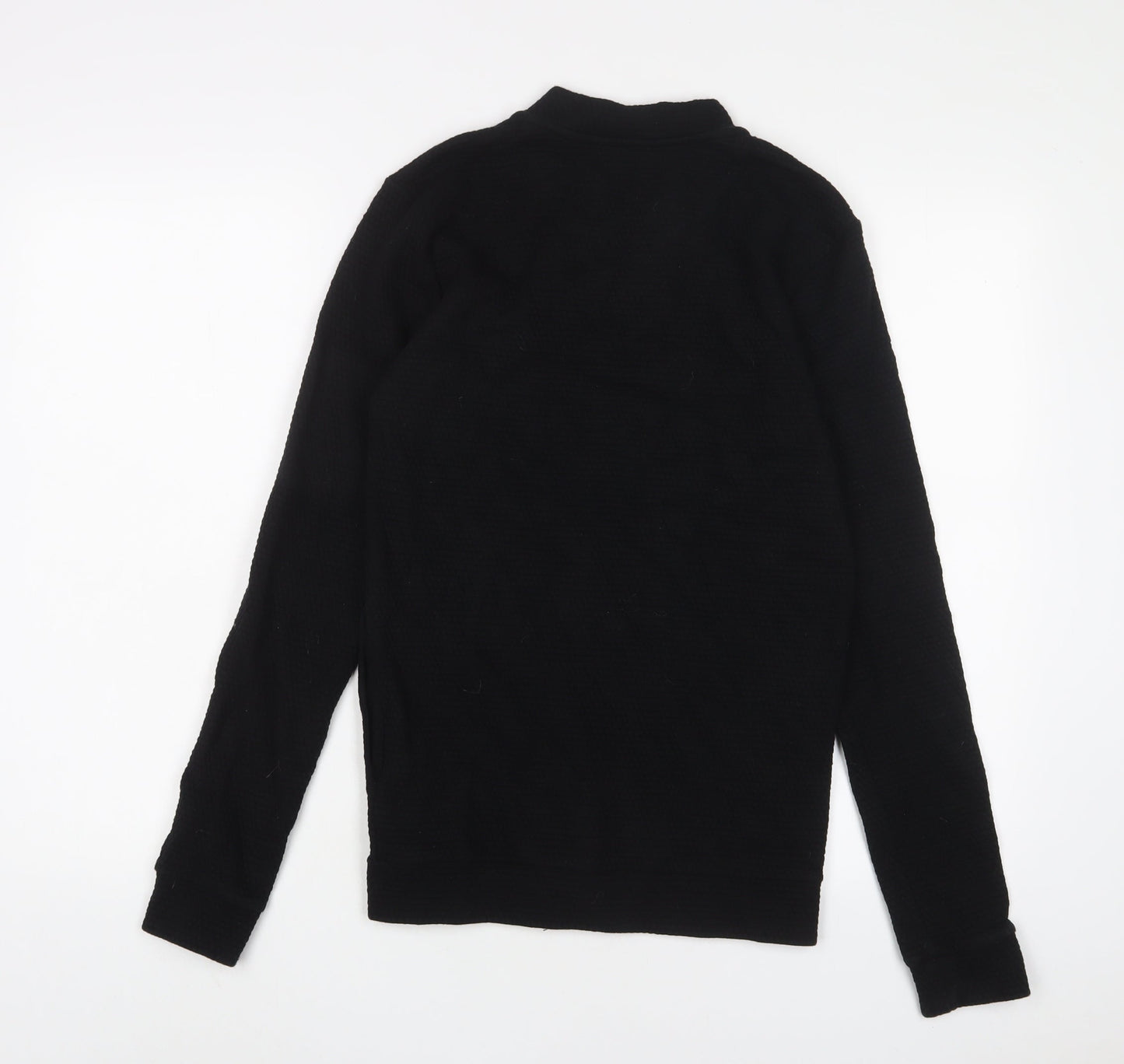 NEXT Mens Black Cotton Full Zip Sweatshirt Size XS
