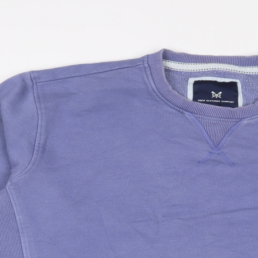 Crew Clothing Mens Purple Cotton Pullover Sweatshirt Size L