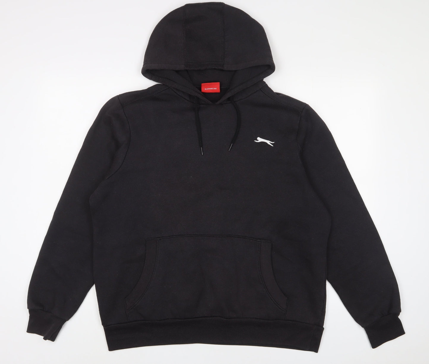 Slazenger Mens Black Cotton Pullover Hoodie Size M