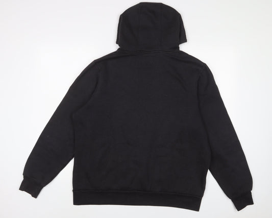 Slazenger Mens Black Cotton Pullover Hoodie Size M