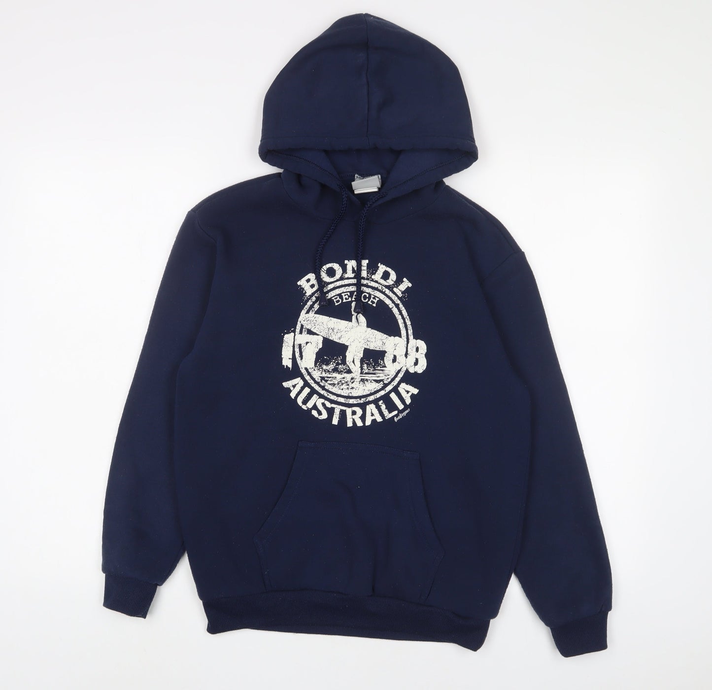 EMU Australia Boys Blue Polyester Pullover Hoodie Size 14 Years Pullover