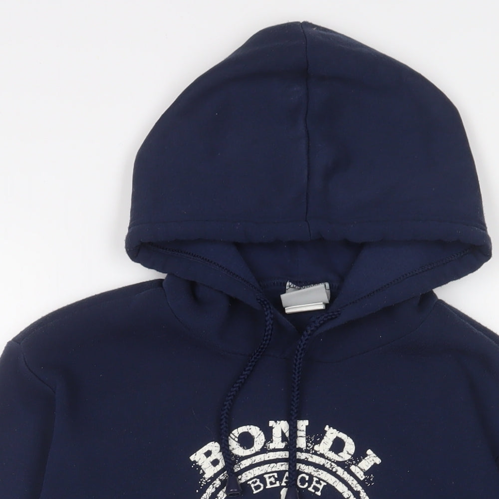 EMU Australia Boys Blue Polyester Pullover Hoodie Size 14 Years Pullover