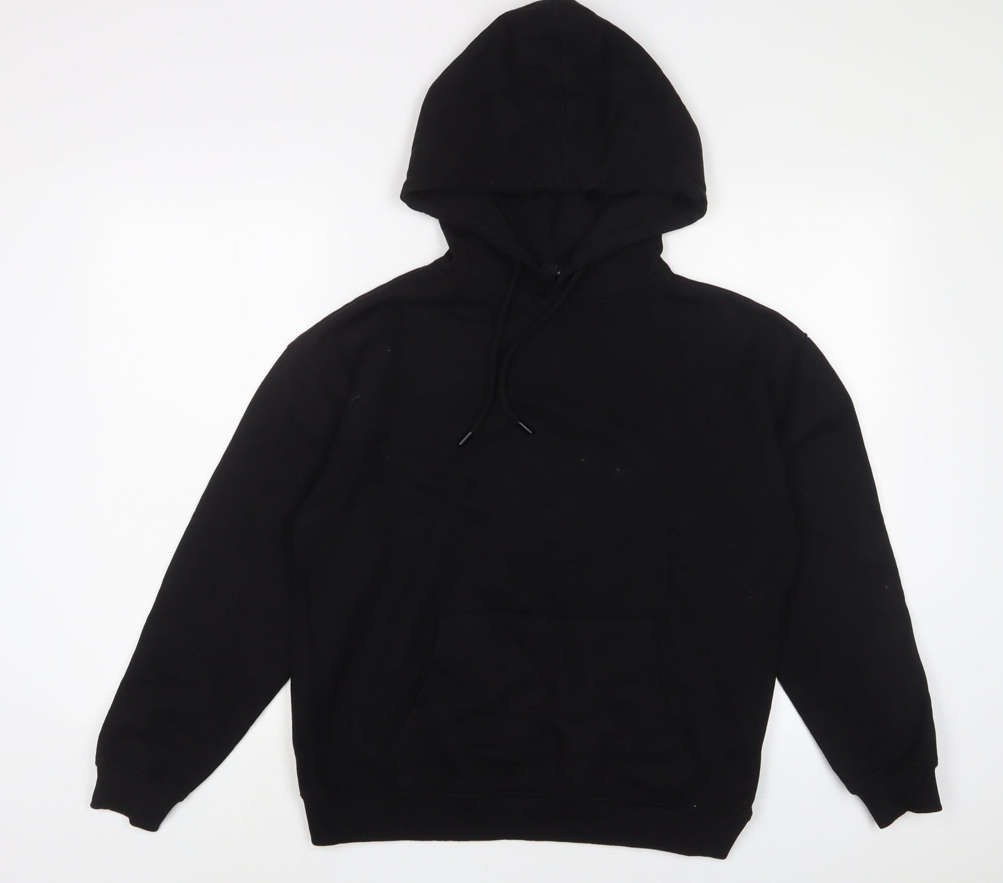 New Look Womens Black Cotton Pullover Hoodie Size S Pullover