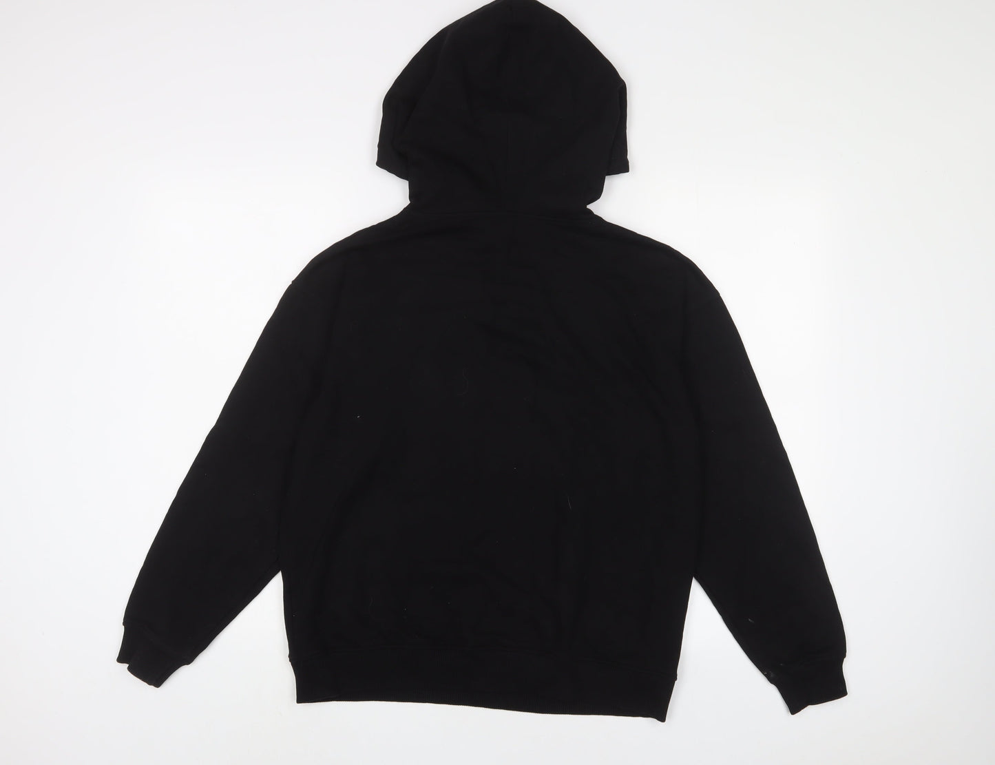 New Look Womens Black Cotton Pullover Hoodie Size S Pullover