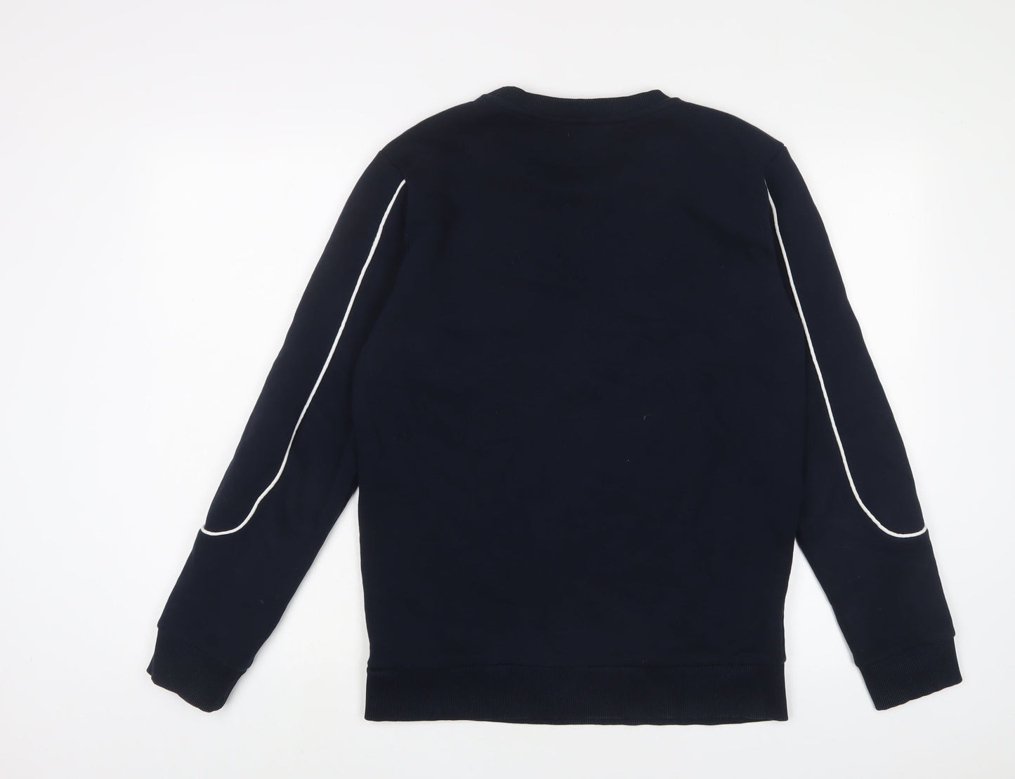 Closure Mens Blue Cotton Pullover Sweatshirt Size S