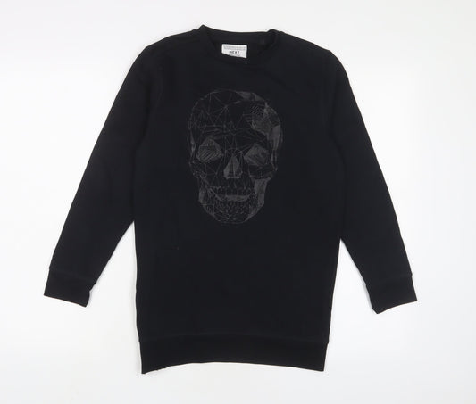 NEXT Boys Black Cotton Pullover Sweatshirt Size 10 Years Pullover