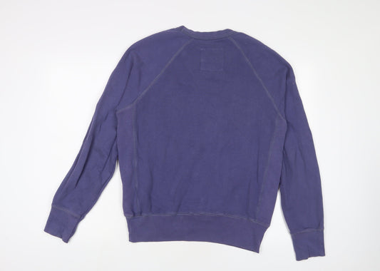 Franklin & Marshall Mens Purple Cotton Pullover Sweatshirt Size S