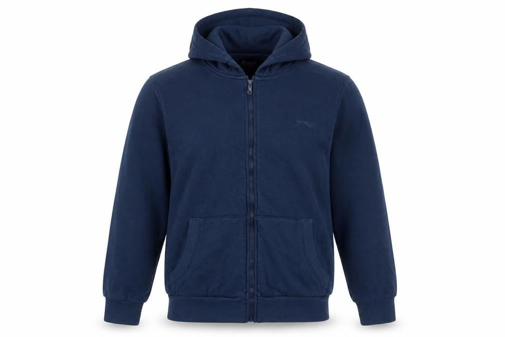 Mens UK S Regular Slazenger Blue Full Zip Hoodie