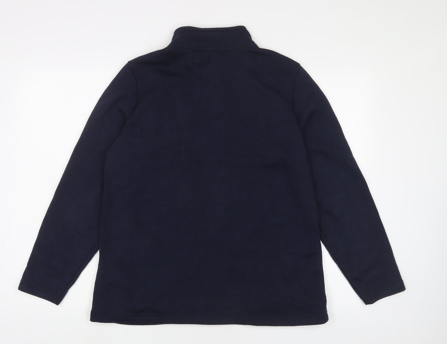 bonmar Womens Blue Polyester Full Zip Sweatshirt Size 16 Zip
