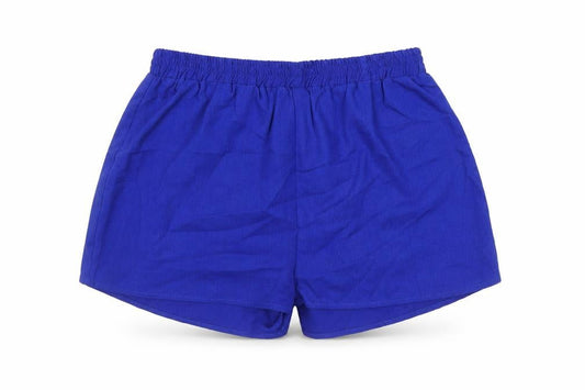 South Beach Womens Blue Houndstooth Polyester Basic Shorts Size 12 Regular - Elasticated Waist