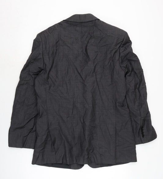 Brook Taverner Mens Grey Jacket Size 44 Button