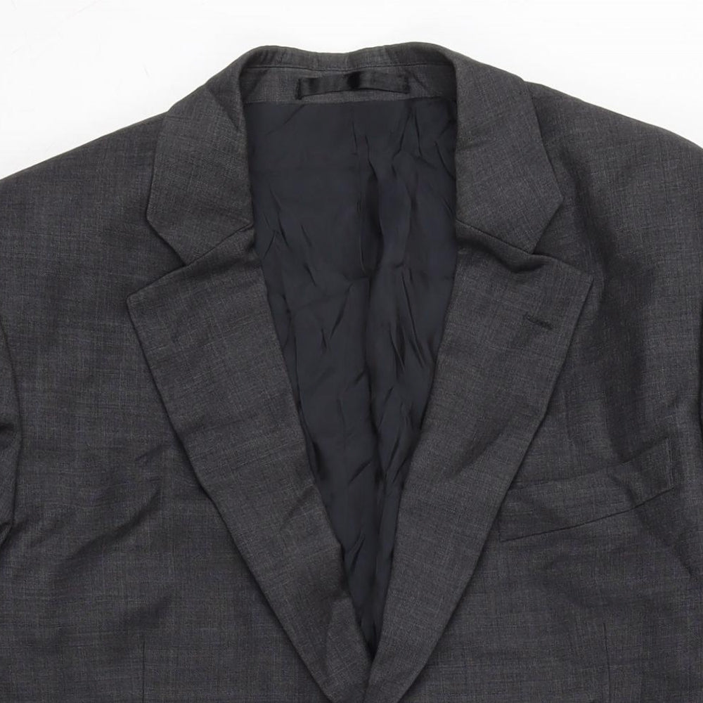 Brook Taverner Mens Grey Jacket Size 44 Button