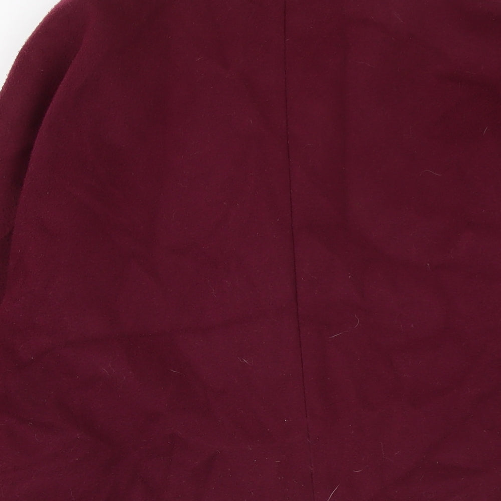 Topshop Womens Purple Overcoat Coat Size 10 Button