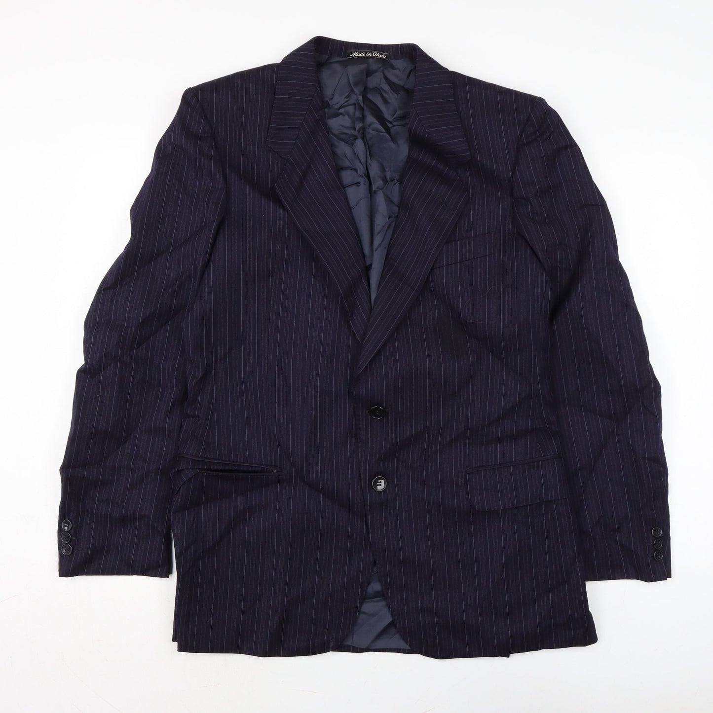 HC Pearson Mens Blue Jacket Size 42 Button