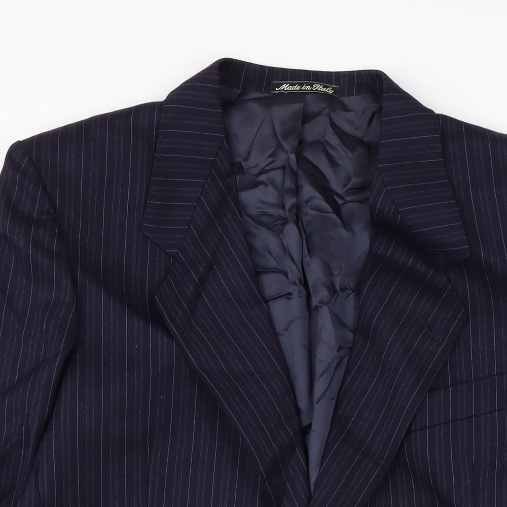 HC Pearson Mens Blue Jacket Size 42 Button