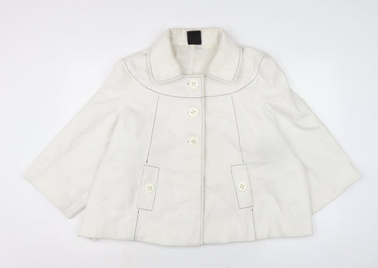 TG Womens White Jacket Size 24 Button