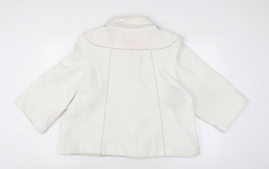 TG Womens White Jacket Size 24 Button