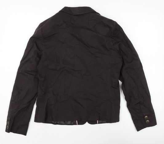 Marks and Spencer Womens Black Jacket Size 16 Button