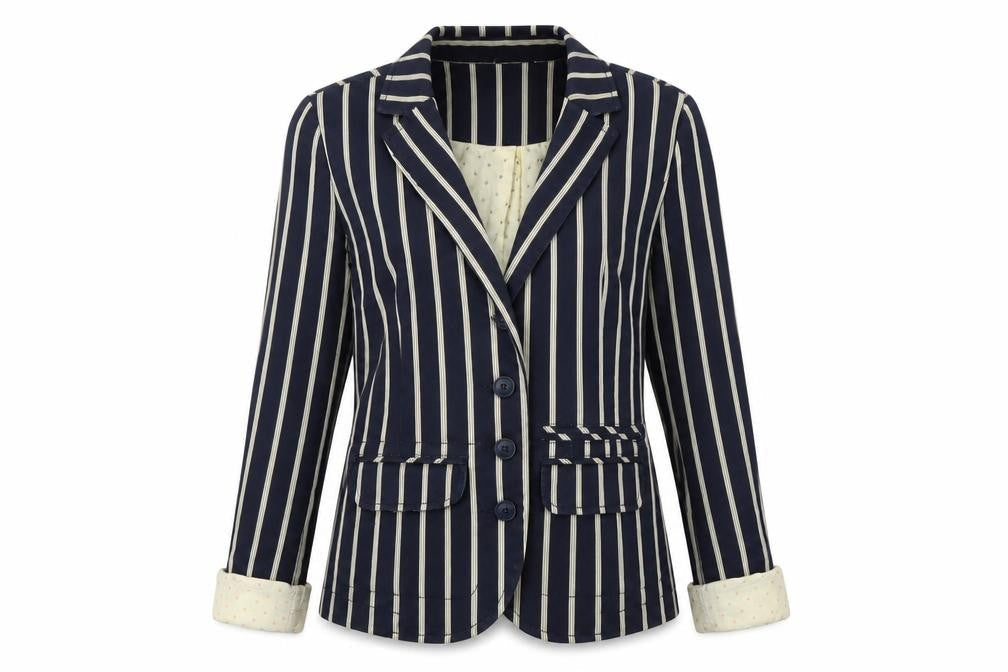 Next Womens Blue Jacket Size 8 Button