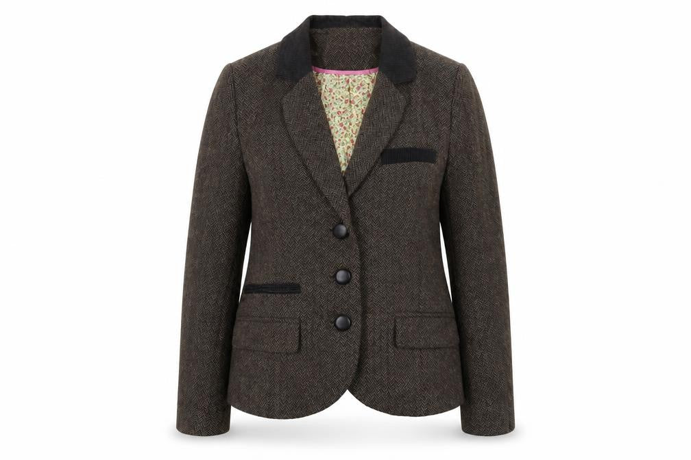 Debenhams Womens Brown Jacket Size 12 Button