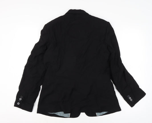 NEXT Womens Black Jacket Size 12 Button